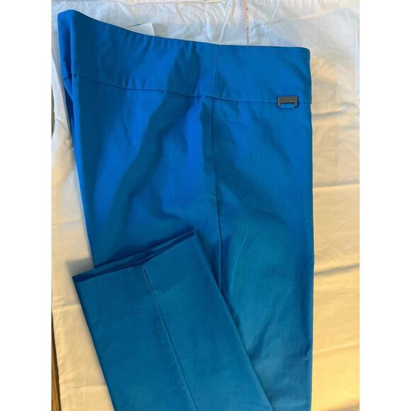 Peck & Peck Ava Blue Aster Ankle Pants Size 12 Tummy Control Slim Leg NWT - Picture 4 of 14